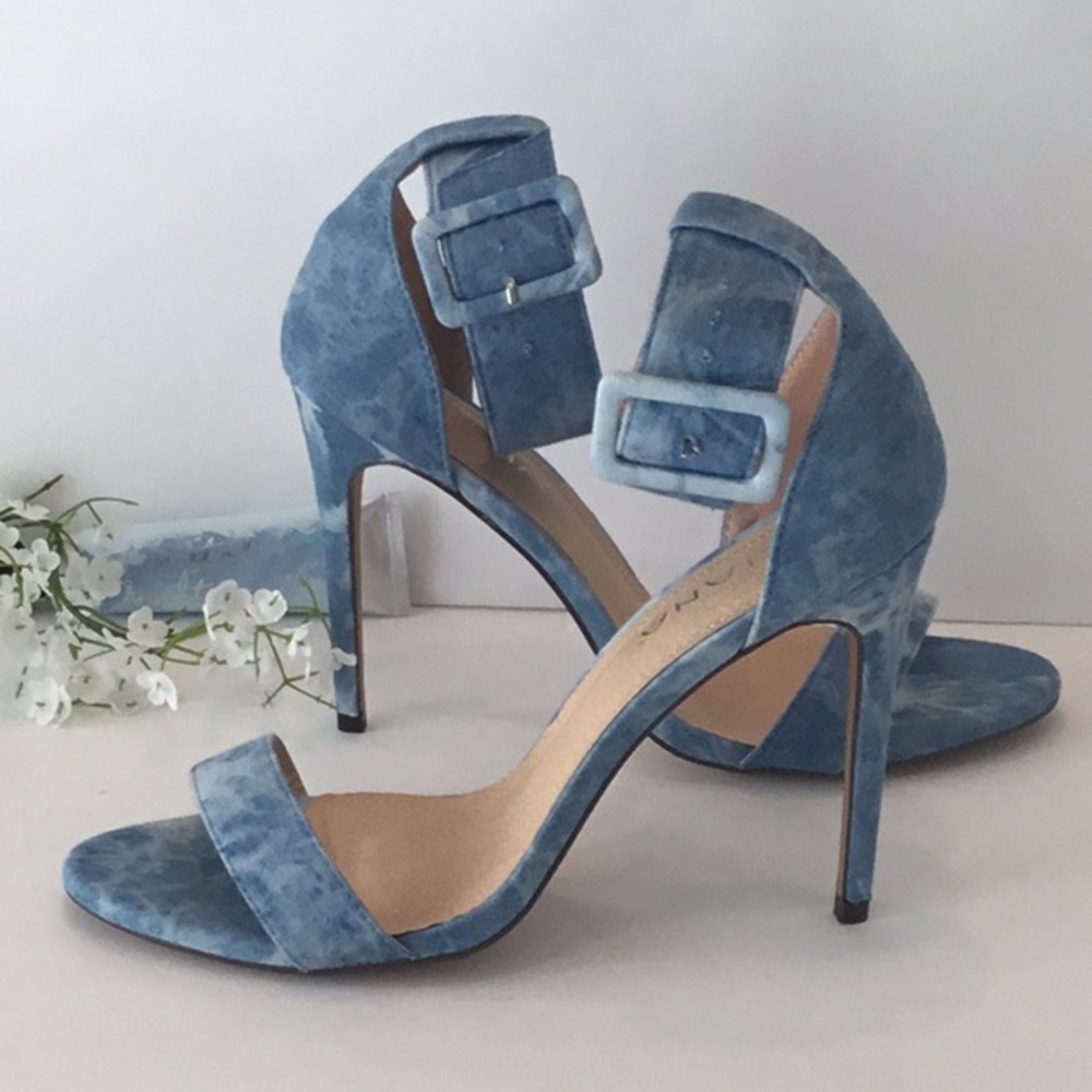 Ankle Strap Denim Shoes/Sandals by Liliana!